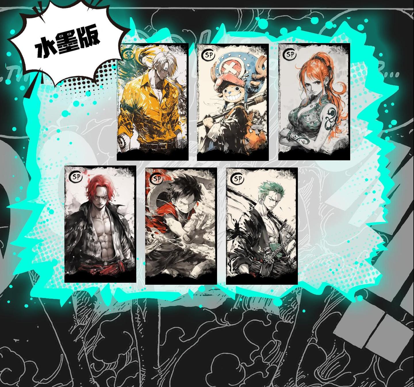 One Piece Peeling Polaraid Collection Cards