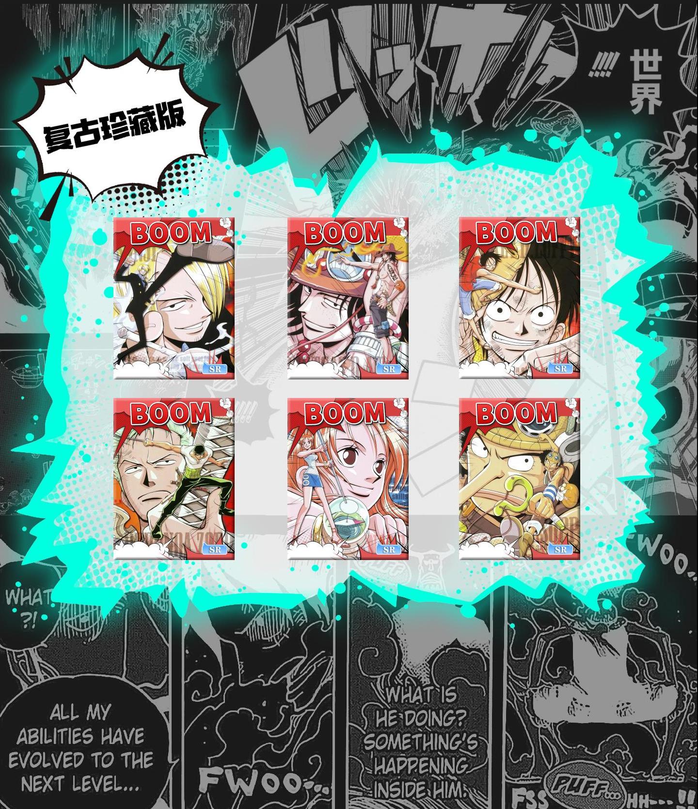 One Piece Peeling Polaraid Collection Cards