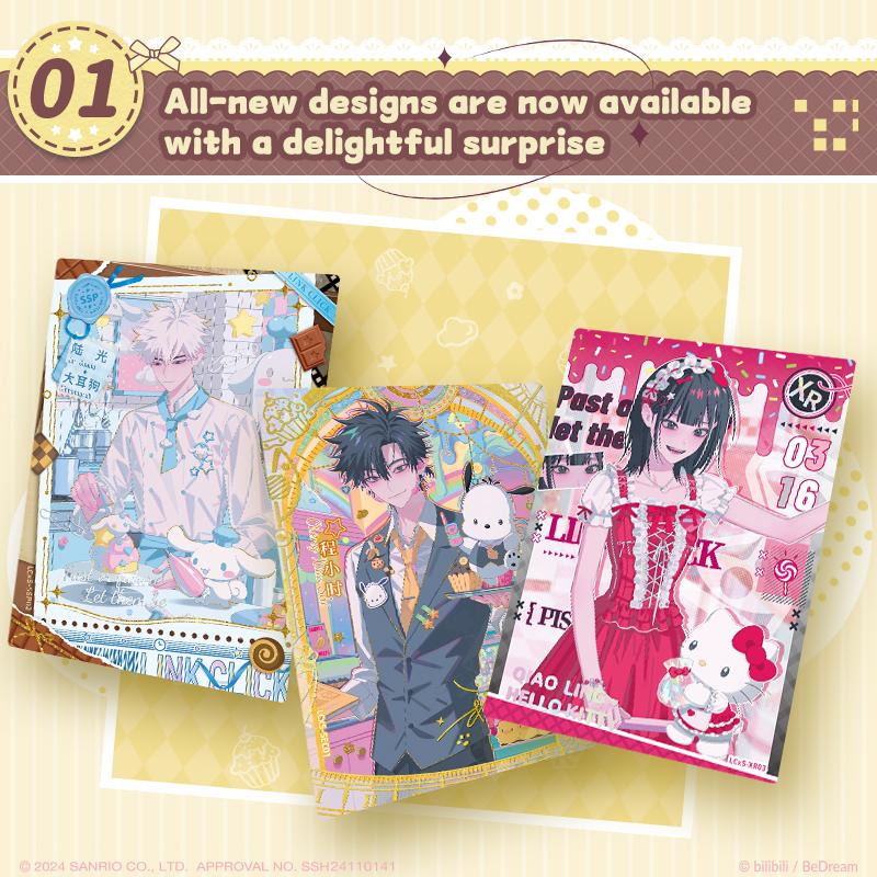 LinkClik x sanlio Collectible cards【Dessert Time】10packs