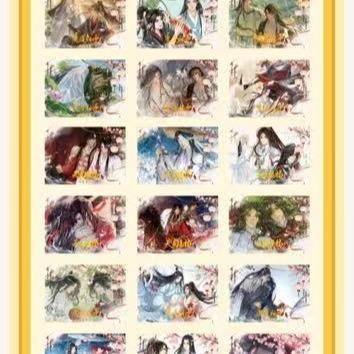 【New】Shining Moon&Stars Danmei A6 Boards-TGCF+MDZS+Villian+15Special Cards