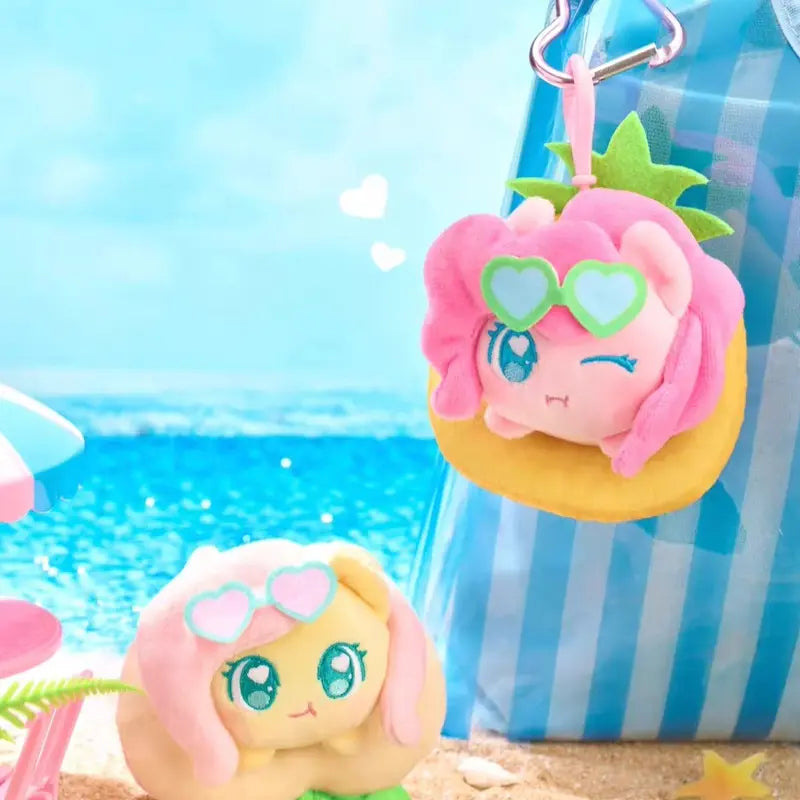 Kayou MLP-My Little Pony Weather Tales Series Blind Boxes,Swim-Themed and Umbrella-Style Plush Bag Charms,Collectible Surprise Plush Pendants, 1case (6 box)