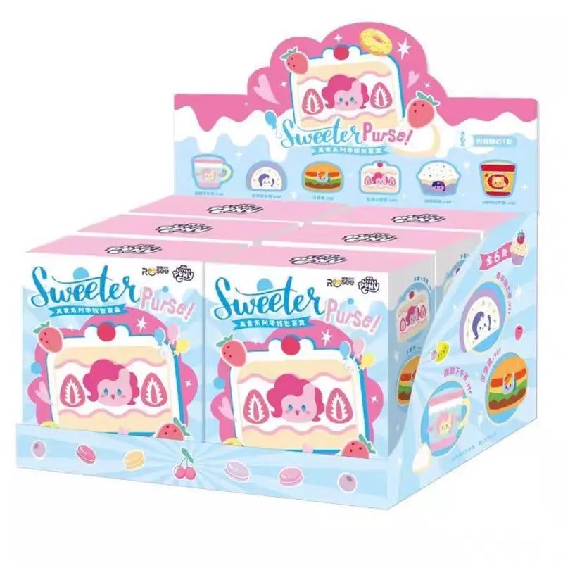 [New] Lei Xi MLP-My Little Pony Food Series Coin Purse Trendy Toy Blind Box, 1case (6 box)