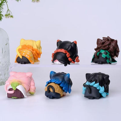 Demon Slayer cutie figure toy-tanjironezukozenitsuinosukemitsurimuichiro