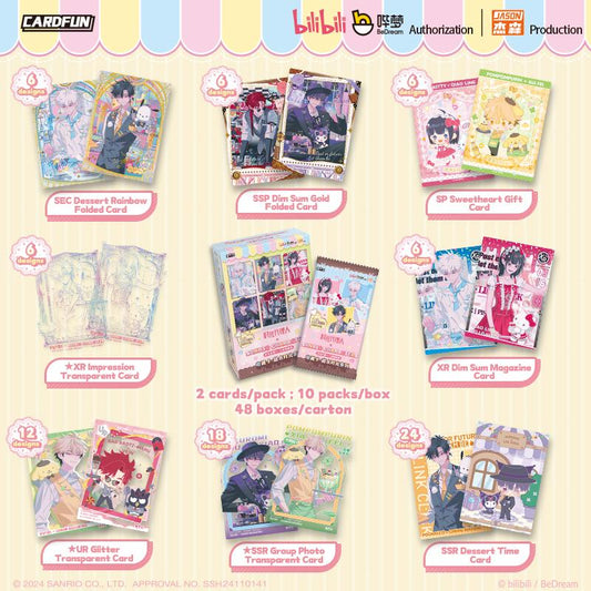 LinkClik x sanlio Collectible cards【Dessert Time】10packs