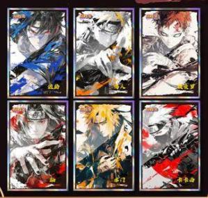 ET Naruto (flame+uv)Collectible cards