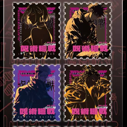 [New] JJK-JUJUTSU Kaisen Prenium Collectible Metal Stamp Brick Gift Box Gojo Satoru Geto Suguru Yuji Megumi Dark Aesthetic Random Blind Box Anime Merch