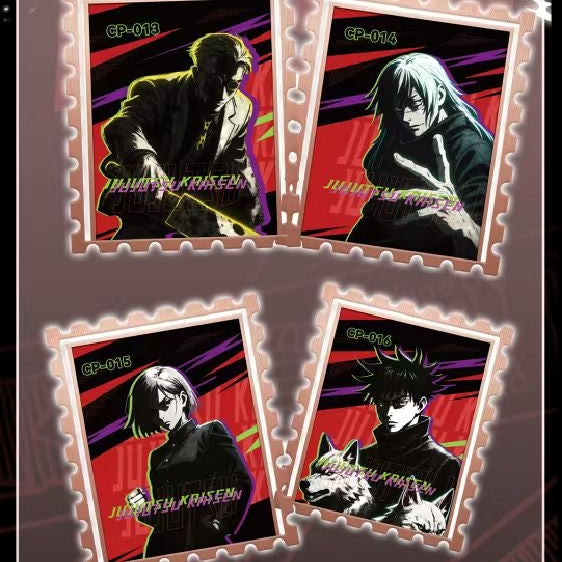 [New] JJK-JUJUTSU Kaisen Prenium Collectible Metal Stamp Brick Gift Box Gojo Satoru Geto Suguru Yuji Megumi Dark Aesthetic Random Blind Box Anime Merch