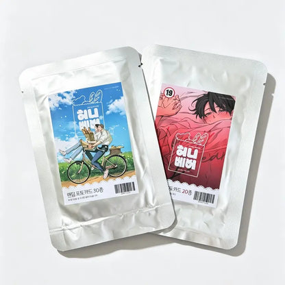 [Honey Bear] Photocard Random Packs, 3cards/pack Korean comic manhwa Yaoi BL Collectible Cards, Moon Geonwoo, Yoo Hajin