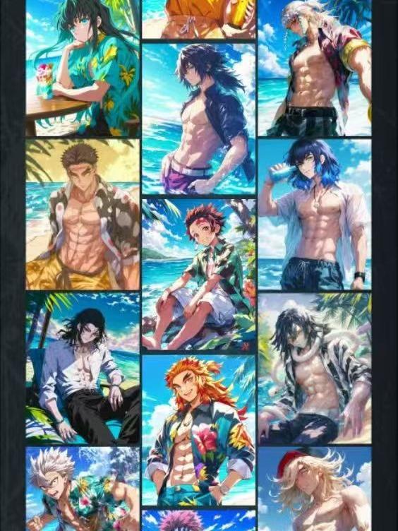 Spicy Demon Slayer art cards collection