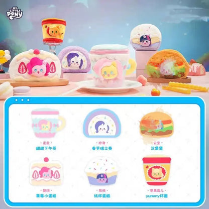 [New] Lei Xi MLP-My Little Pony Food Series Coin Purse Trendy Toy Blind Box, 1case (6 box)
