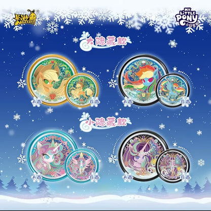 Kayou MLP-My Little Pony Double-sided candy badgeDream Version Genl+Gen2 Collectible badge, 16desgins
