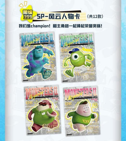 Card.Fun Disney Pixar Monsters University Deluxe Edition Collectible Cards - 100 Cards Featuring Favorite Characters from the Movie Officially Themed for Collectors