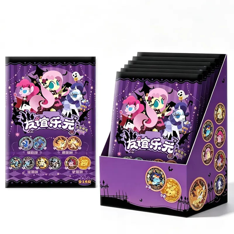 Kayou MLP-My Little Pony Double-sided candy badgeNightmare Theme Collectible badge(6pcs/box)14desgins