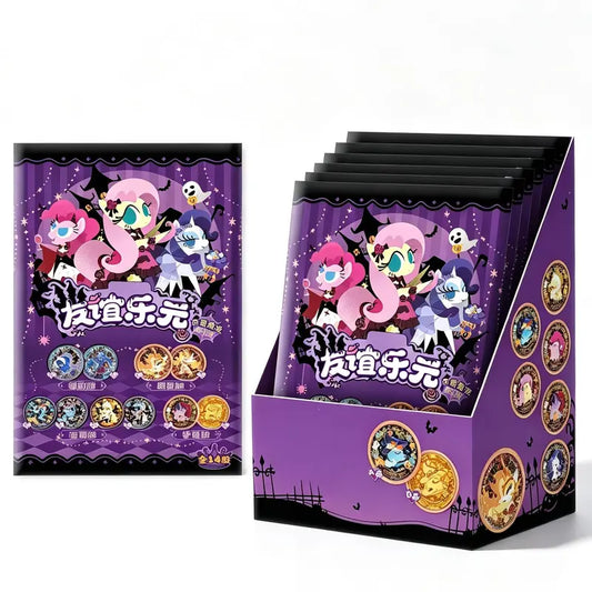 Kayou MLP-My Little Pony Double-sided candy badgeNightmare Theme Collectible badge(6pcs/box)14desgins