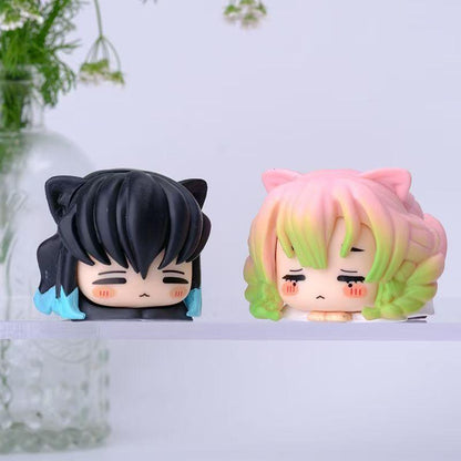Demon Slayer cutie figure toy-tanjironezukozenitsuinosukemitsurimuichiro