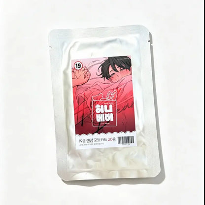[Honey Bear] Photocard Random Packs, 3cards/pack Korean comic manhwa Yaoi BL Collectible Cards, Moon Geonwoo, Yoo Hajin