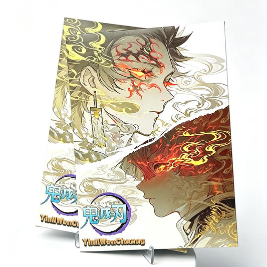【New】Demon Slayer YinLi Material collectible cards( 1card+1badgepack)