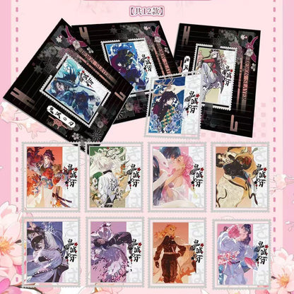 【New】Demon Slayer Metal Postage Stamp Collectible Cards