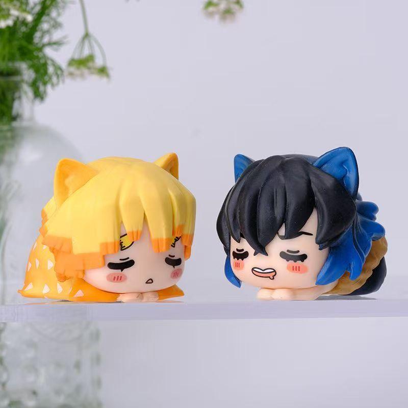 Demon Slayer cutie figure toy-tanjironezukozenitsuinosukemitsurimuichiro