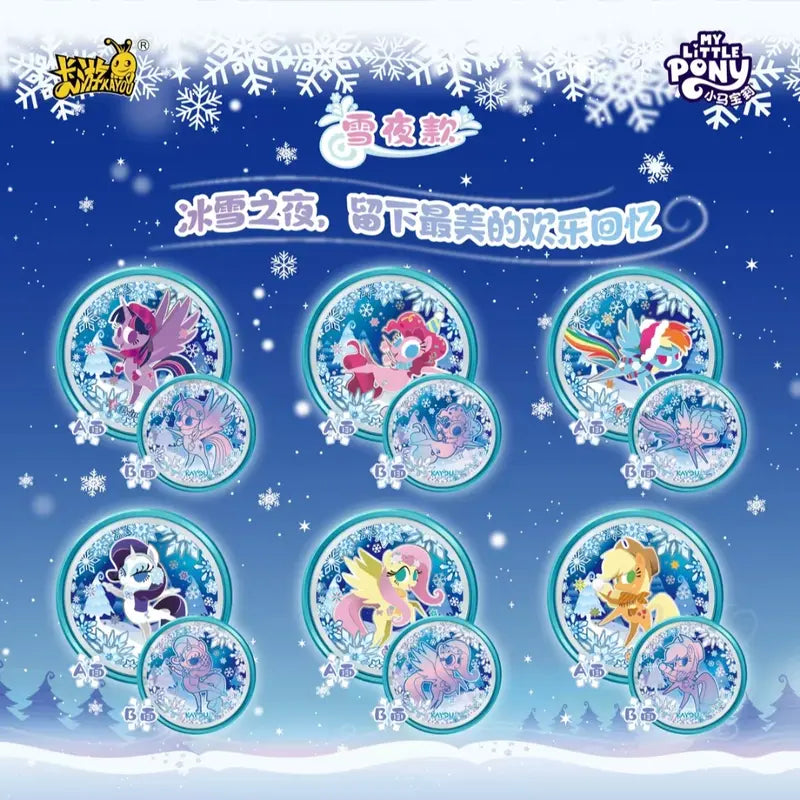Kayou MLP-My Little Pony Double-sided candy badgeDream Version Genl+Gen2 Collectible badge, 16desgins